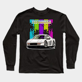 Italian Supercar Testarossa Long Sleeve T-Shirt